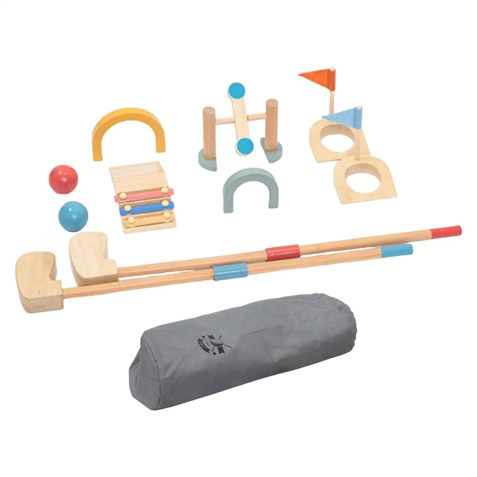 Fidtoy Wooden Golf Set for Kids 3+ Indoor Outdoor Active Play