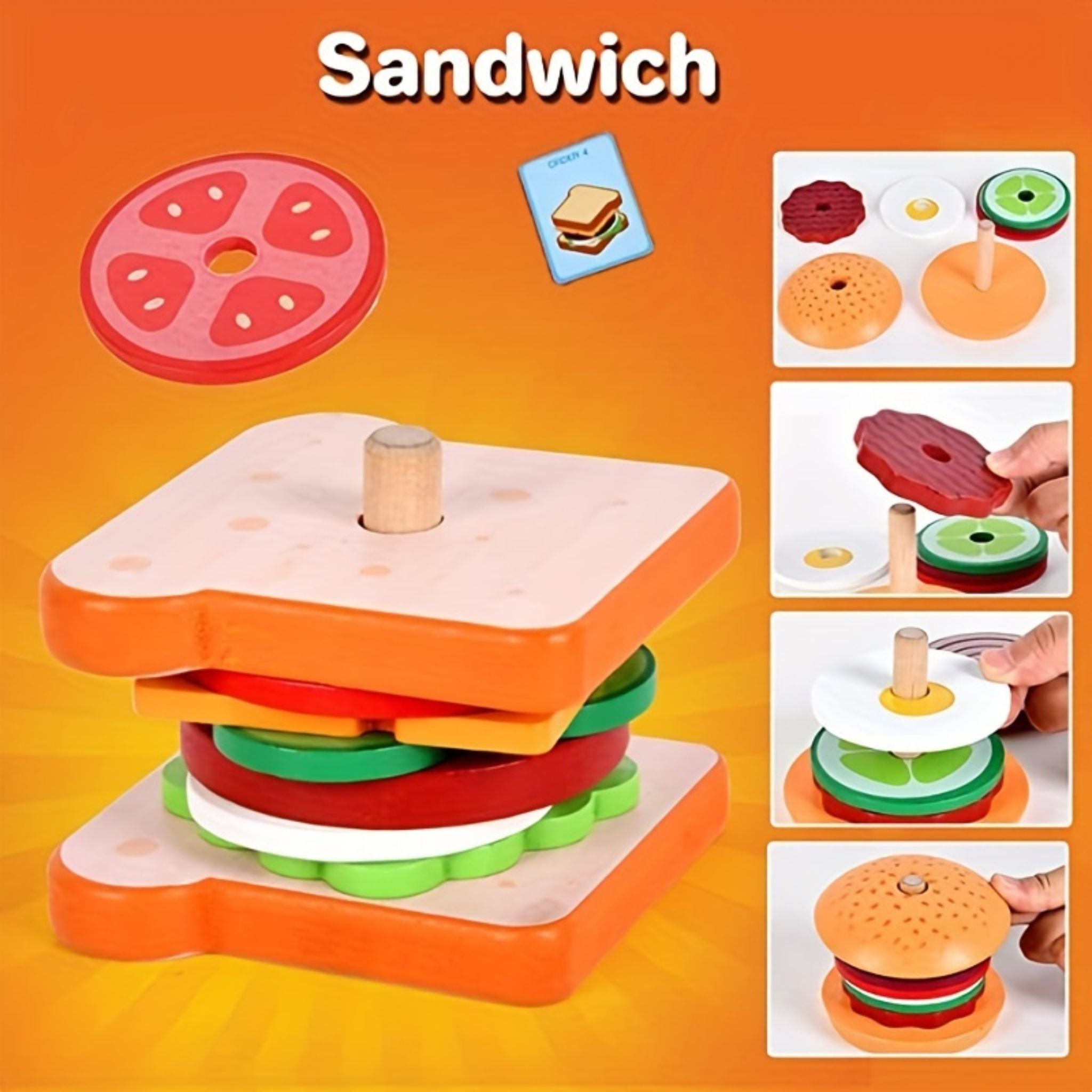 Montessori Hamburger Builder