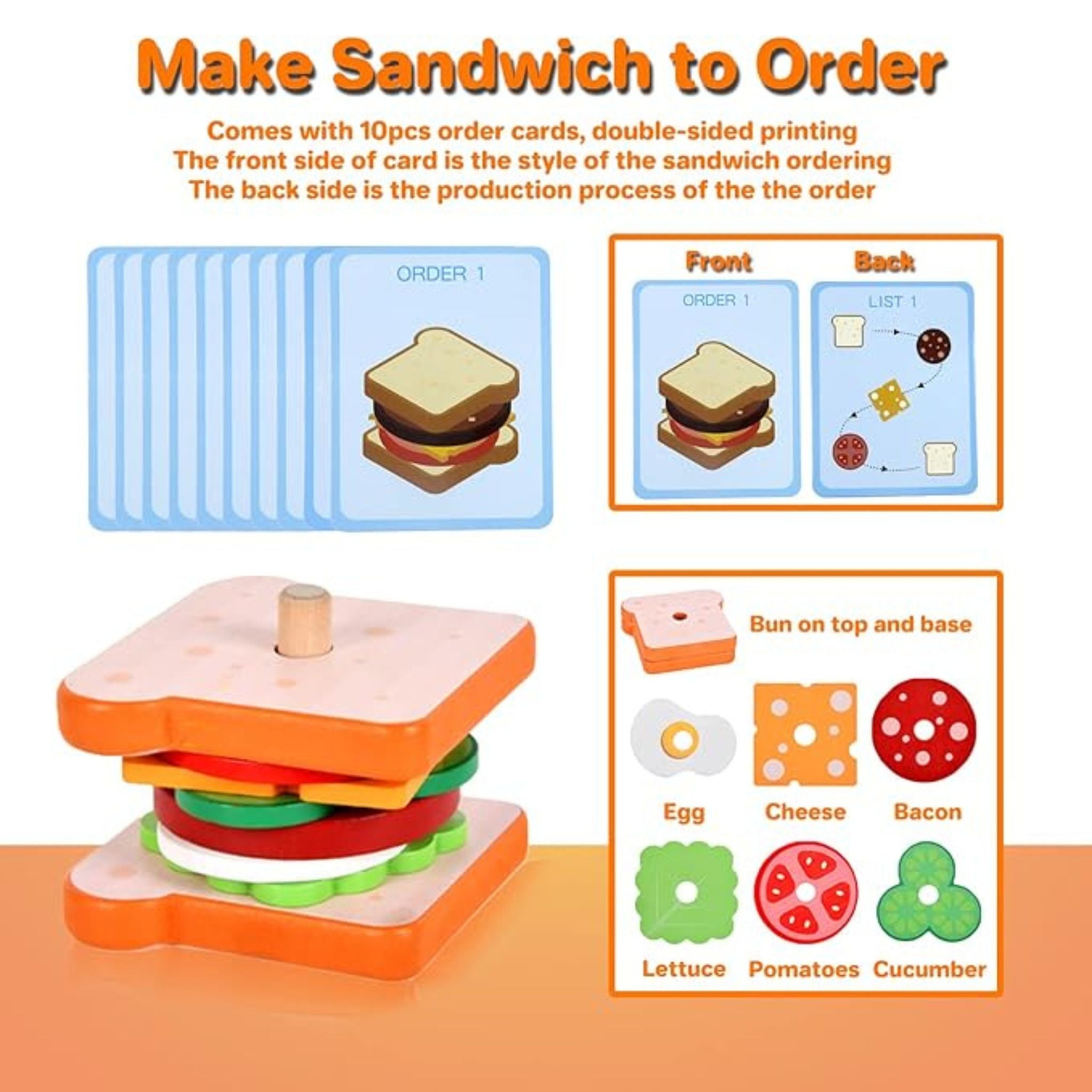 Montessori Hamburger Builder