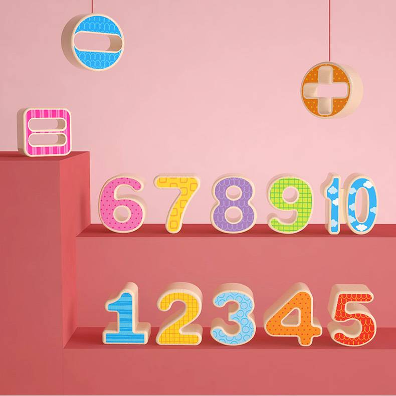 Montessori-Holzpuzzle für Säuglinge und Kleinkinder