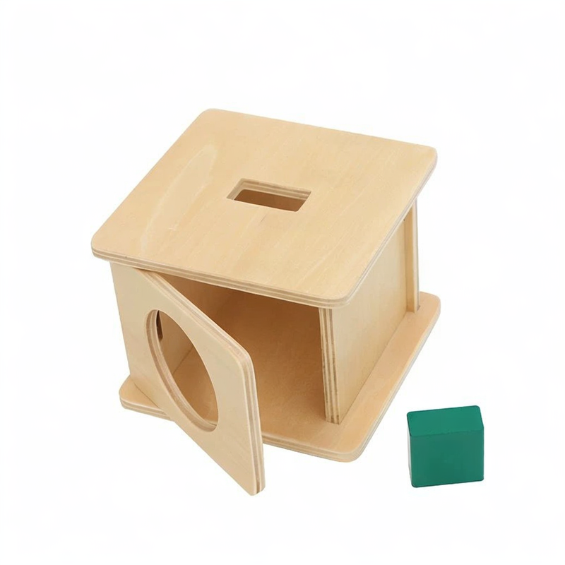 Montessori Imbucare Box with Rectangular Prism