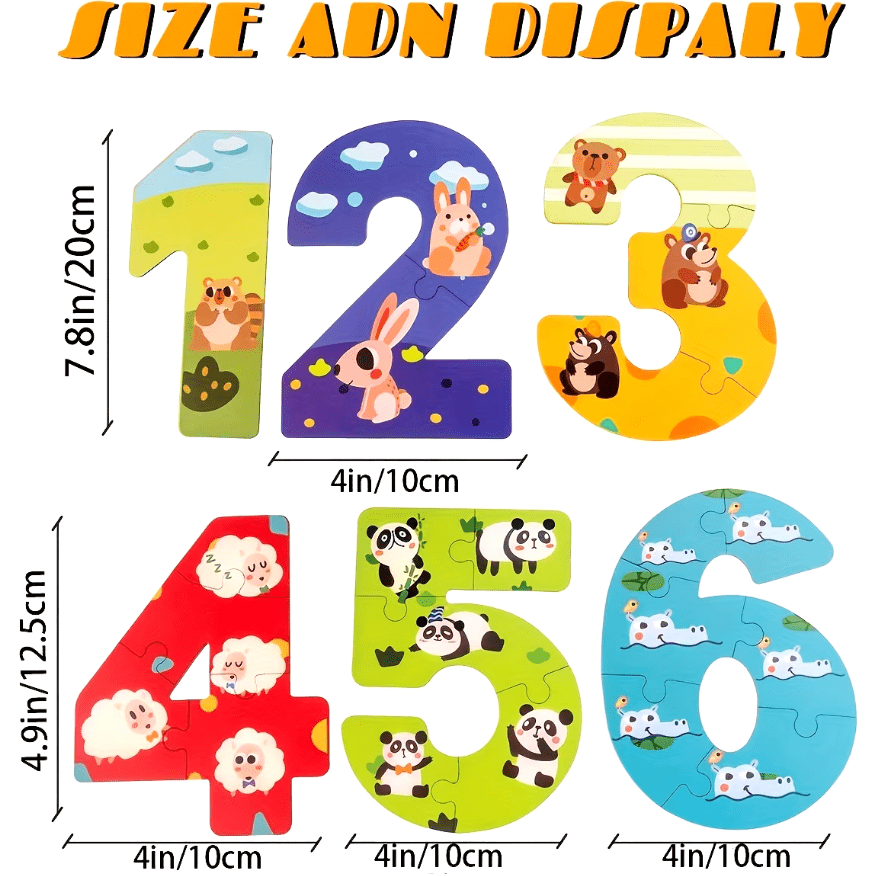 Fidtoy Montessori Number Puzzle