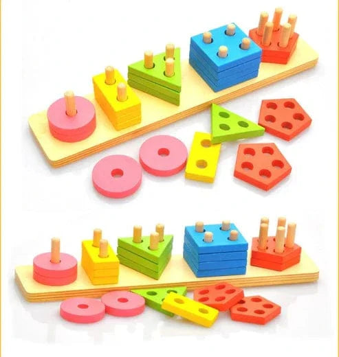 Rompecabezas de clavijas Montessori