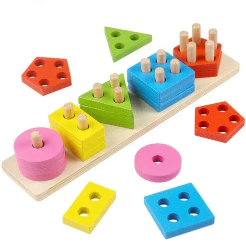 Rompecabezas de clavijas Montessori