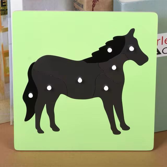 Montessori Science Puzzle Set - Zoology and Botany Knob Puzzles for Hands-On Learning