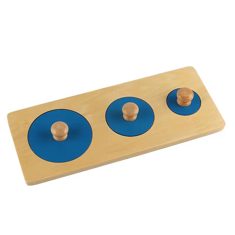 Montessori Three Circles Peg Puzzle
