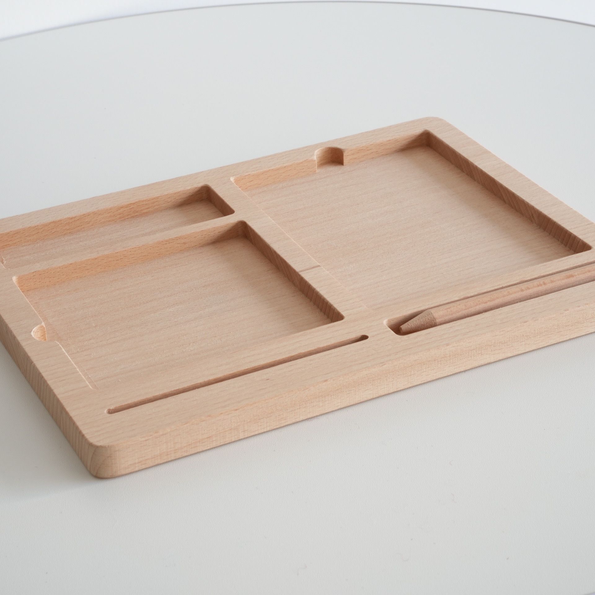 Montessori Nomenclature - Tray for Three Part Cards | Wooden Tray for Classified Cards