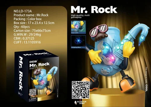 Mr. Rock - Interactive Musical Toy with Lights and Sounds