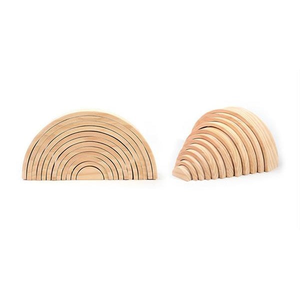 Fidtoy Semi Circle Natural Wood Open Ended Stacking Toy