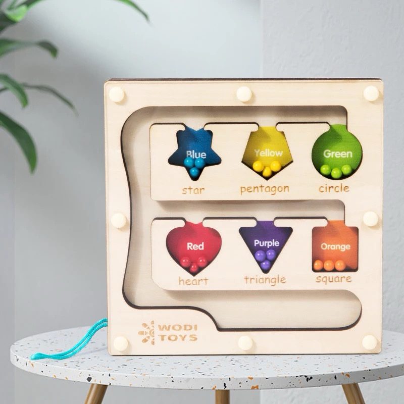 2-in-1 Numbers and Shapes Magnetic Maze