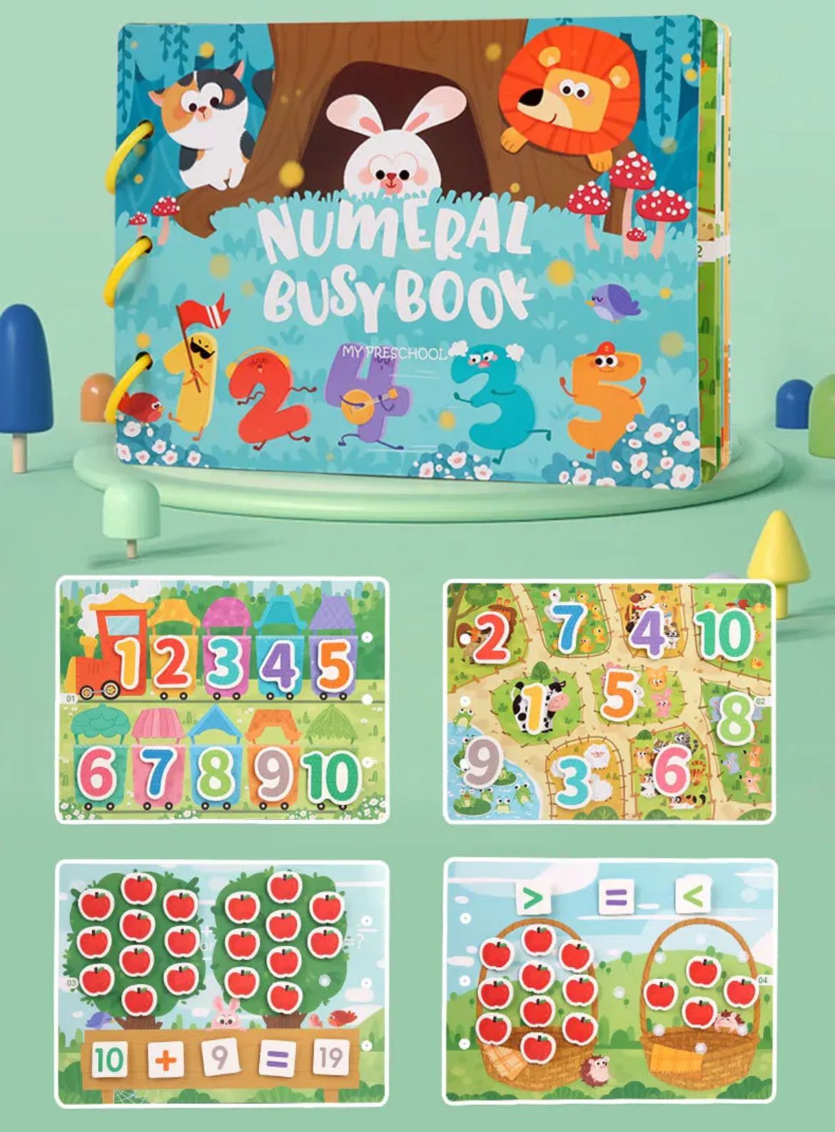 Numerals Busy Book – Hands-On Math and Learning Activities for Toddlers and Preschoolers