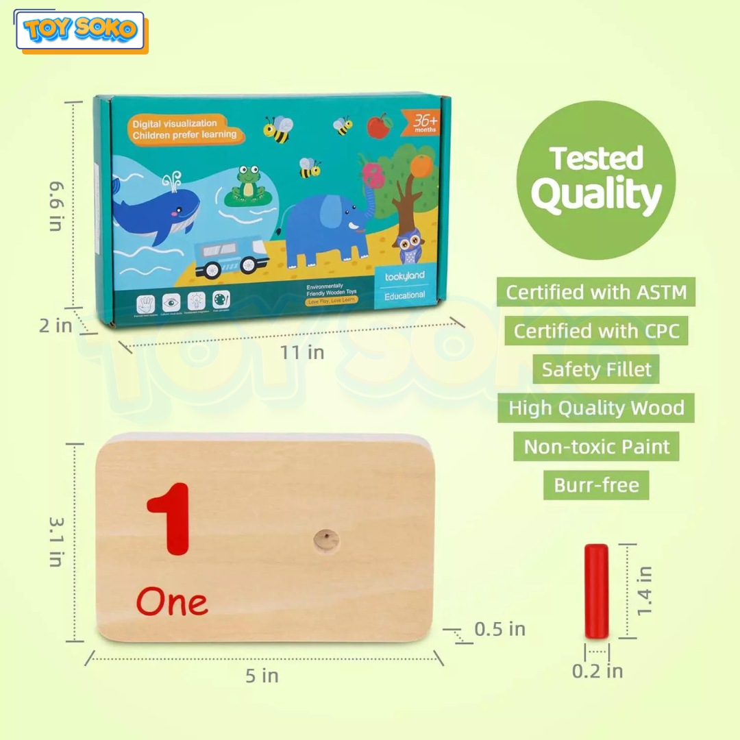 Peg Board Games for Kids – Wooden Montessori Toys for Toddlers