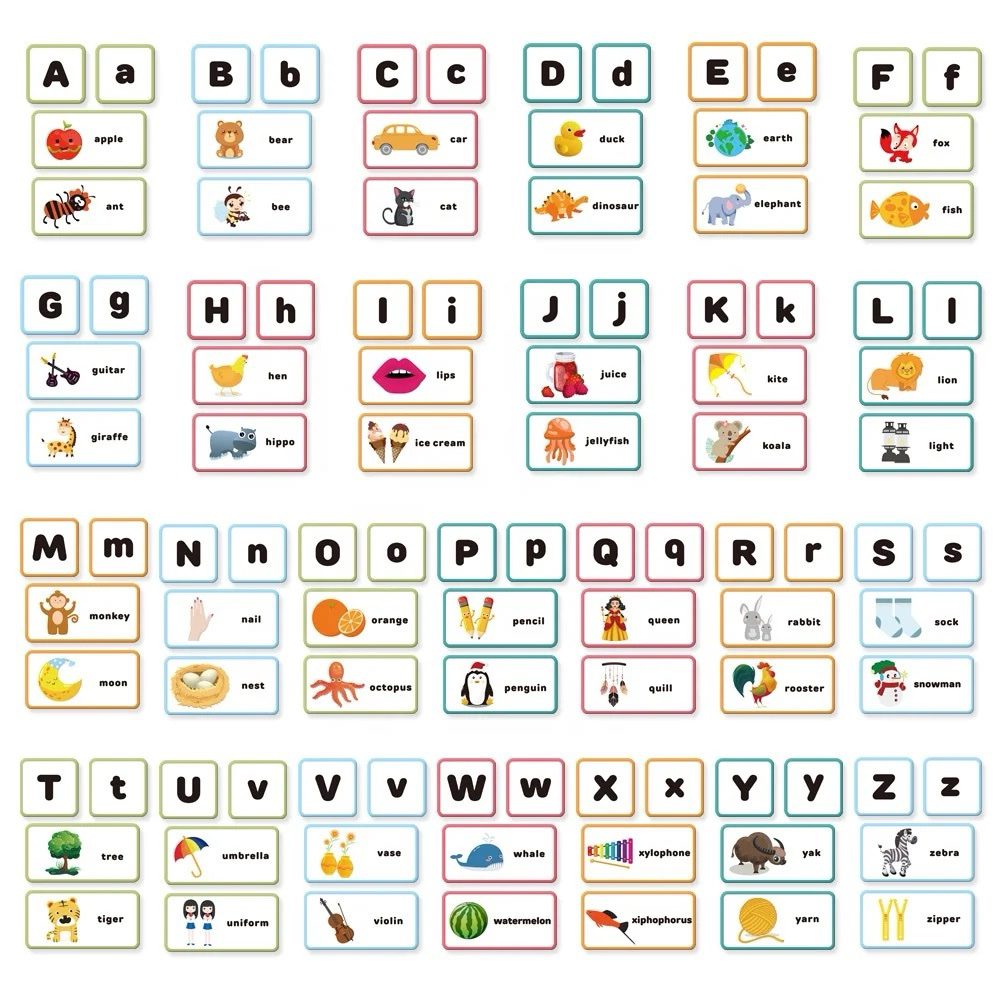 104 pcs Phonics Matching Board - Alphabet Learning Activity for Kindergarten and Preschool | Portable and Interactive Set