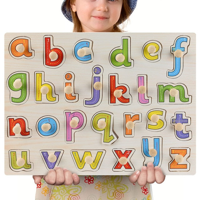 Fidtoy Puzzles en bois Montessori