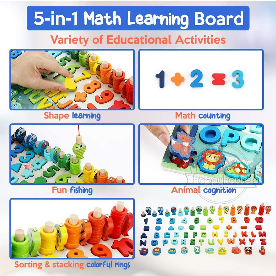 Montessori Educational Wooden Toys for Kids