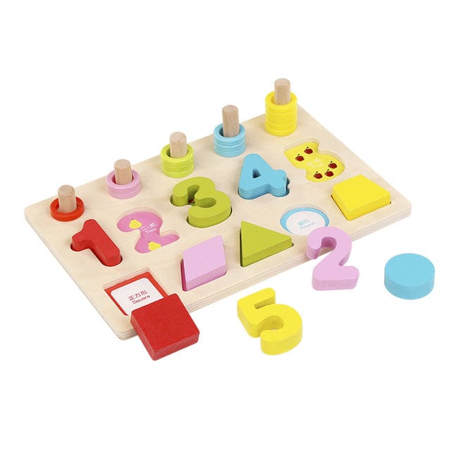 3D Wooden Montessori Arithmetic Building Block Toy
