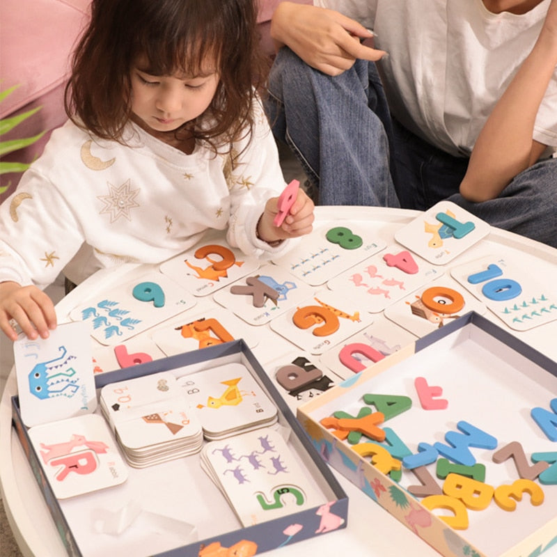 Montessori Animal Matching With Alphabet Puzzle