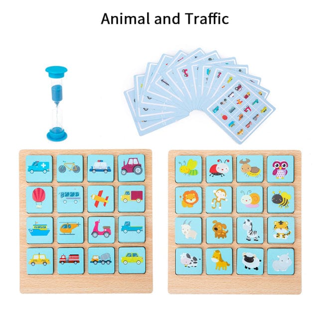 Children Wooden Photographic Memory Blocks