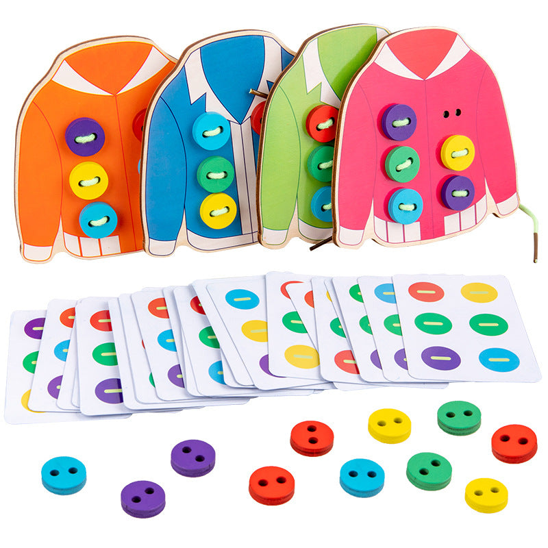 Montessori Wooden Sewing Toy