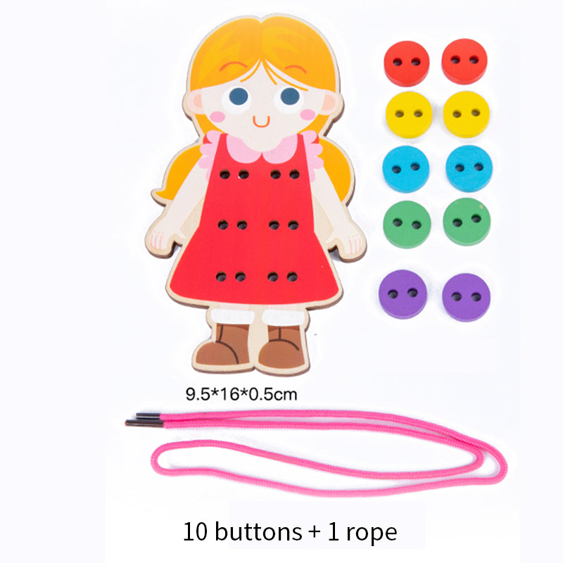 Montessori Wooden Sewing Toy