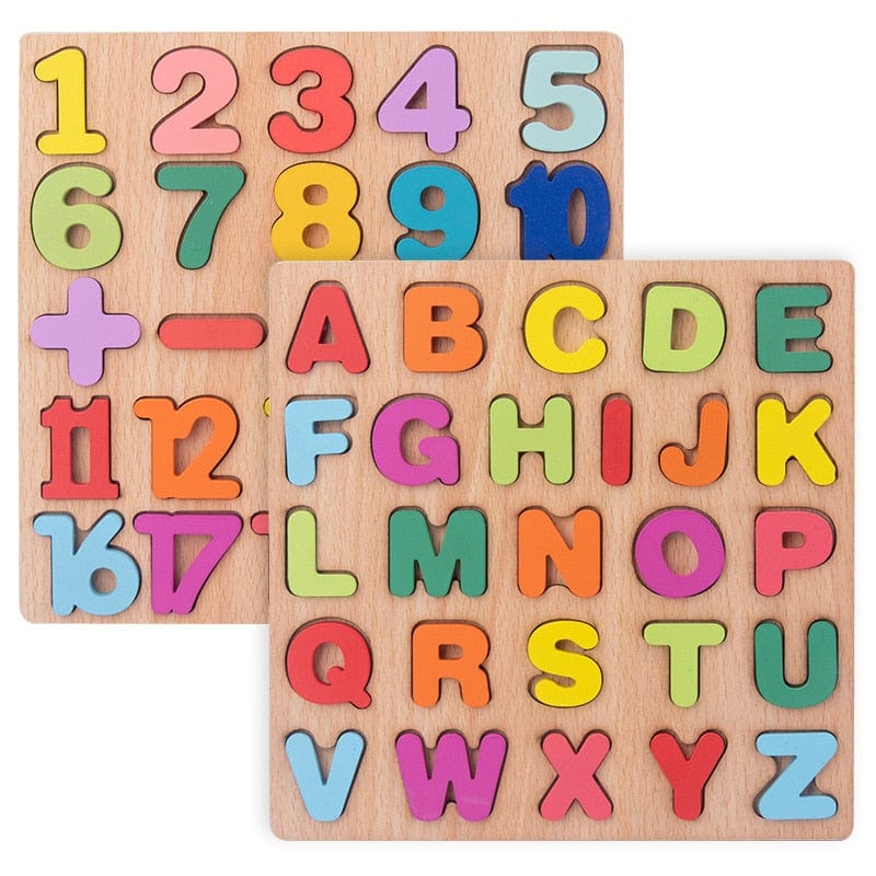 Fidtoy Montessori Wooden Alphabet Board