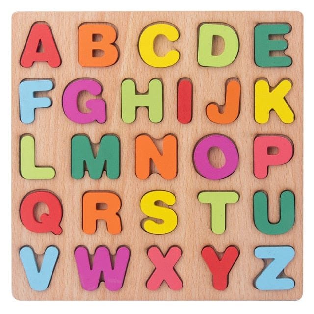 Fidtoy Tablero de Alfabeto de Madera Montessori