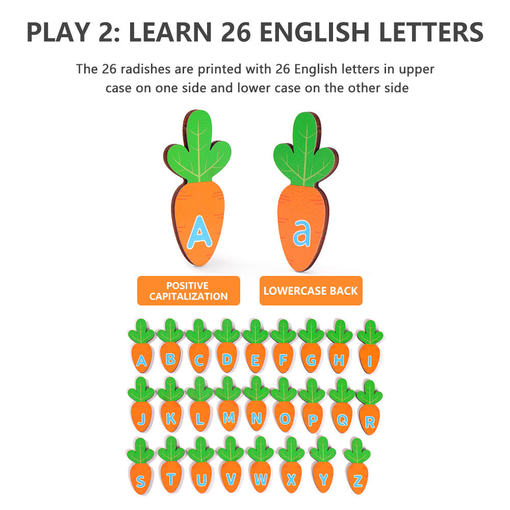 Alphabet Learning Farm - Eco-Friendly Wooden Montessori Toy