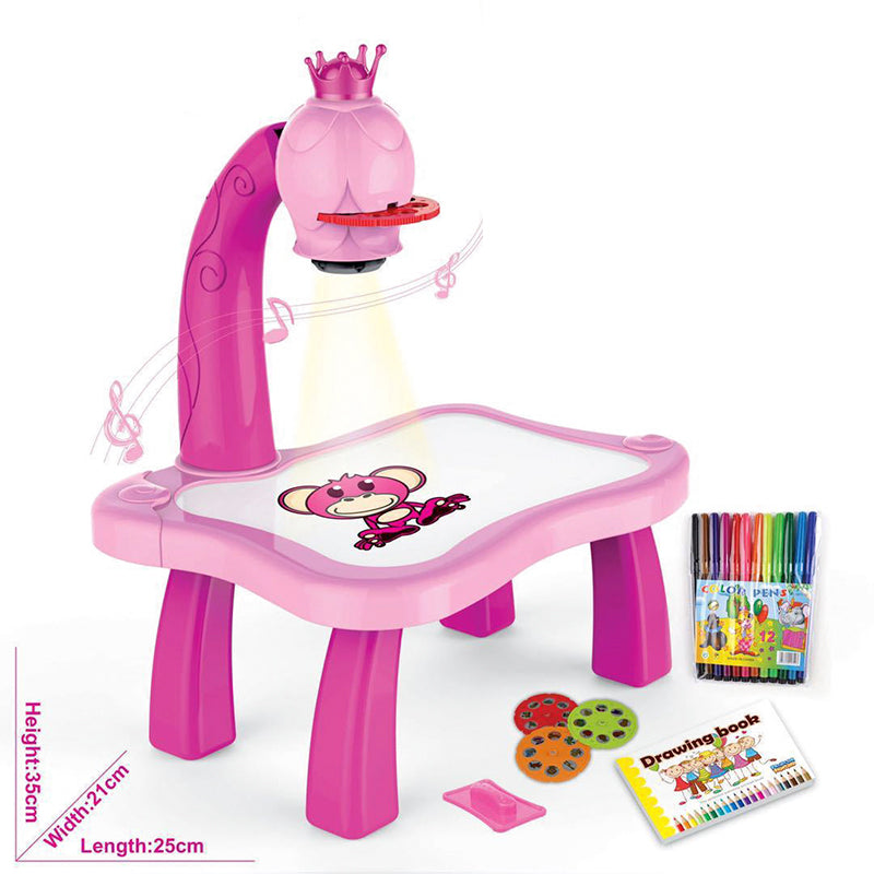 Montessori Led Projector Drawing Table