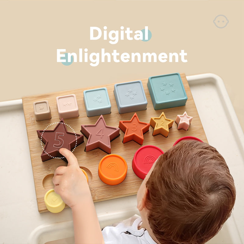 Montessori Soft Silicone Stacking Toy