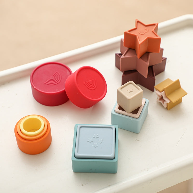Montessori Soft Silicone Stacking Toy