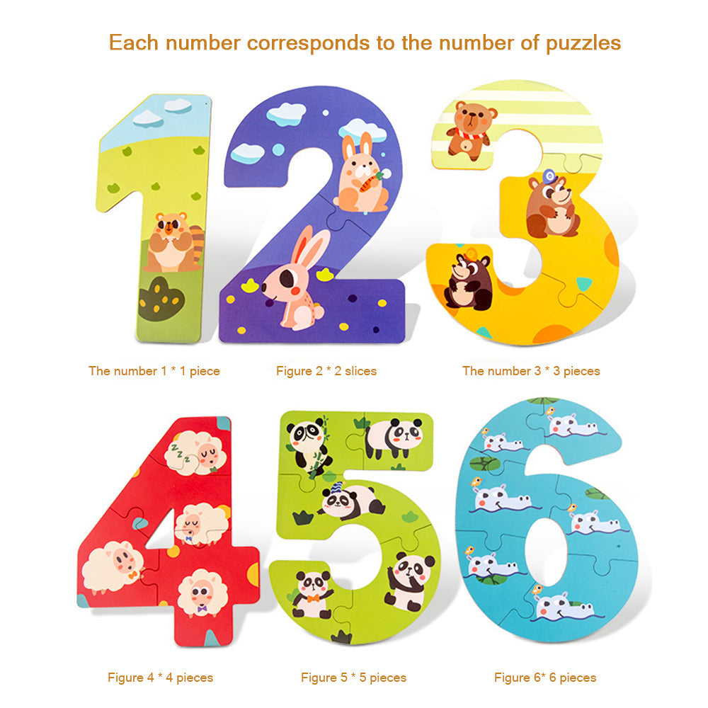 Abcs & 123s Educational Montessori Puzzle - Eco-Friendly