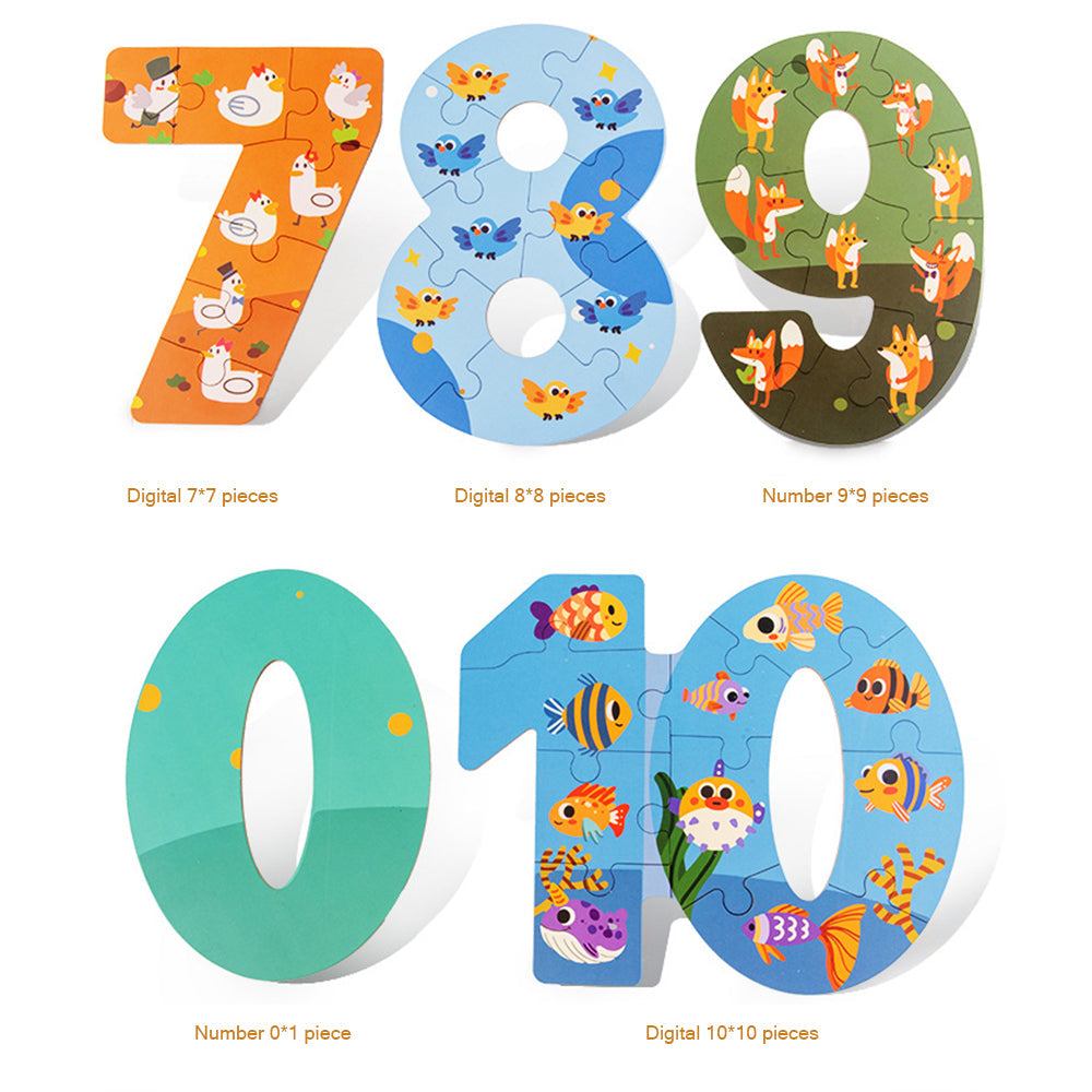 Abcs & 123s Educational Montessori Puzzle - Eco-Friendly