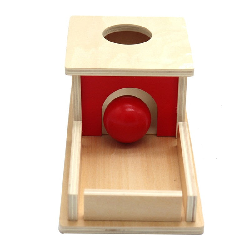 Montessori Object Permanence Box - Eco-Friendly Wood