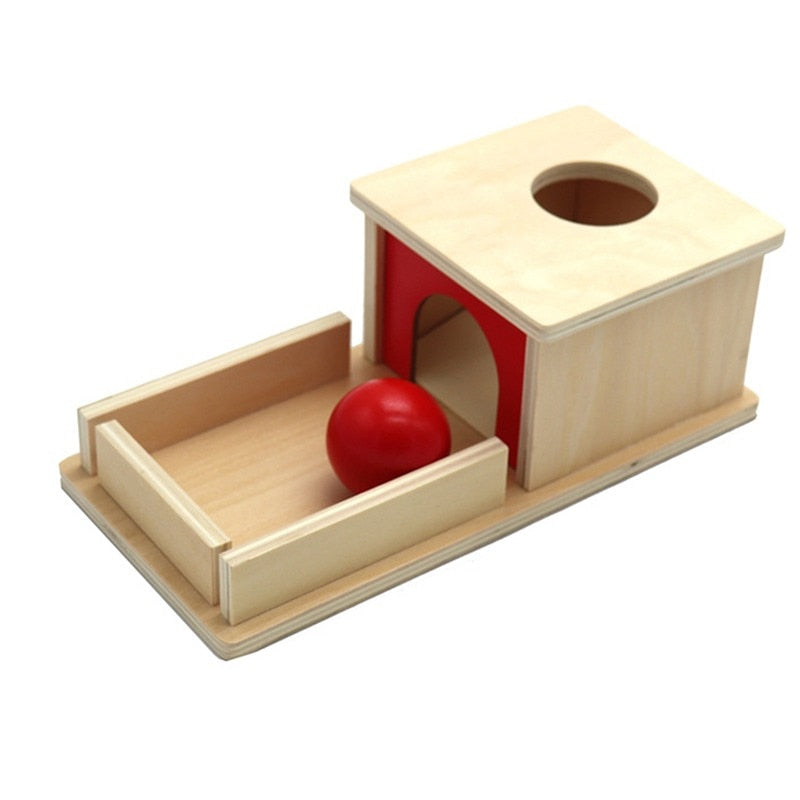 Montessori Object Permanence Box - Eco-Friendly Wood