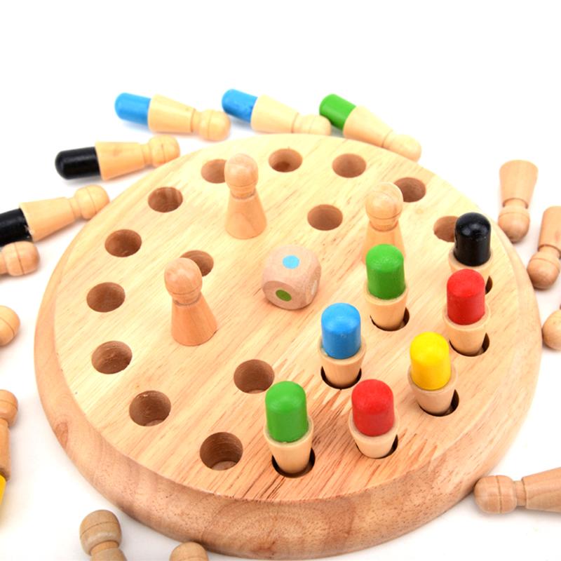 Wooden Color Memory - Board Game