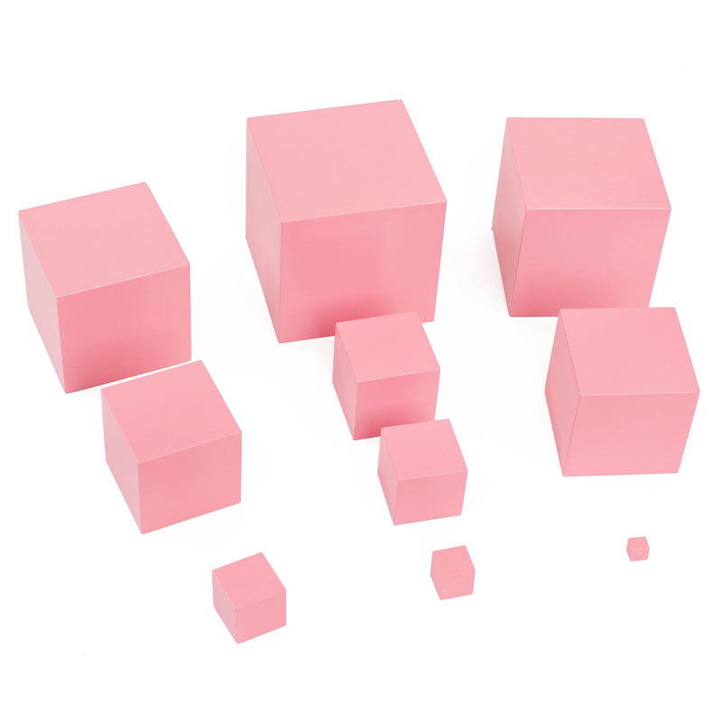 The pink tower - Montessori Sensorial