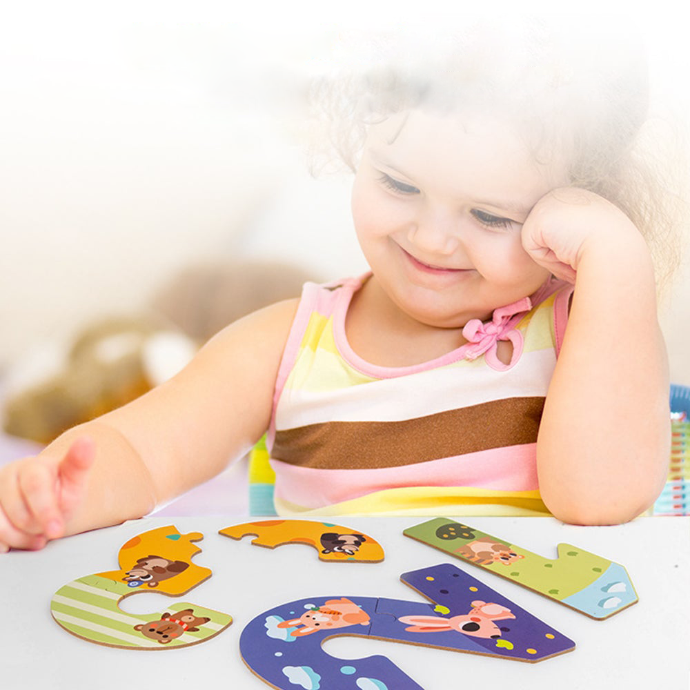 Abcs & 123s Educational Montessori Puzzle - Eco-Friendly