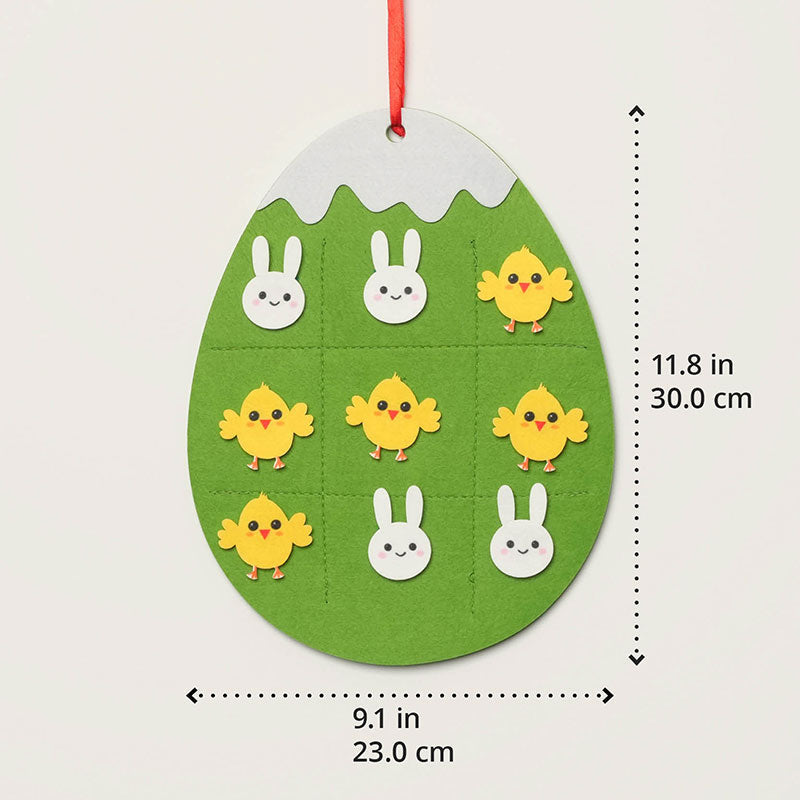 Fidtoy Jouet d'activité mural en feutre Lapin pour enfants 1+ Décoration de Pâques