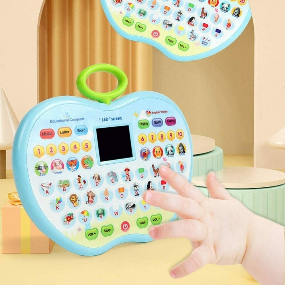 Fidtoy Apple Learning Computer Toy with LED Display for Kids