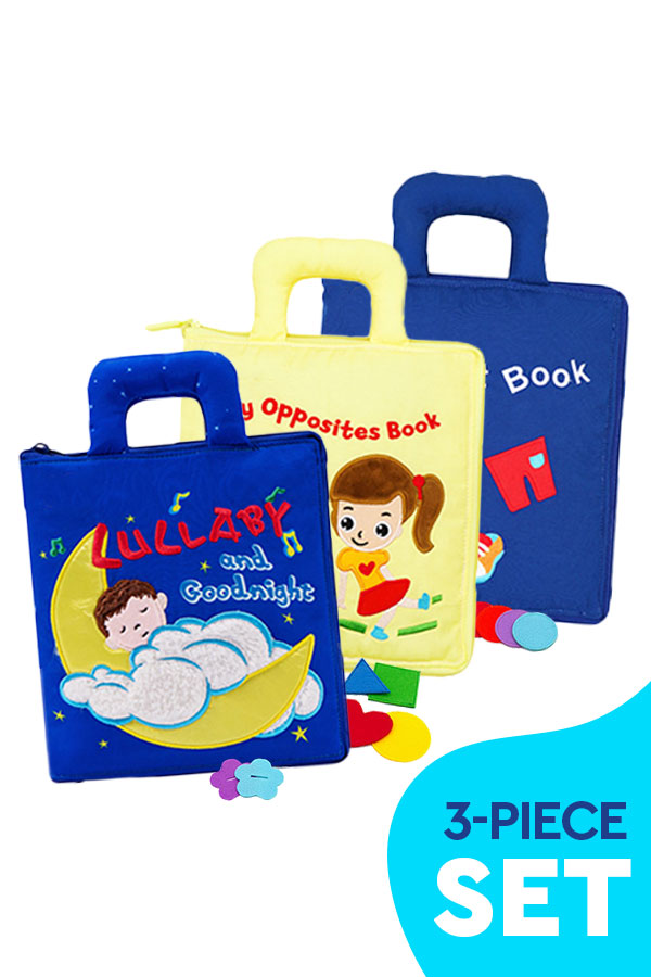 Quiet Books Interactive Learning Bundle (3-Piece Set)