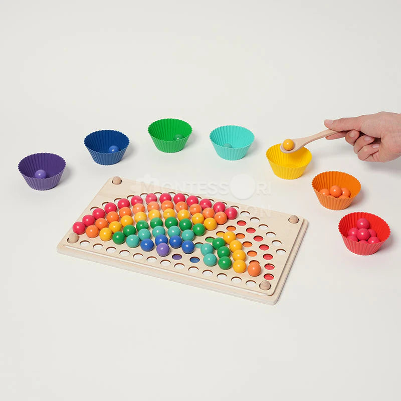 Fidtoy Montessori Cuentas Arcoíris