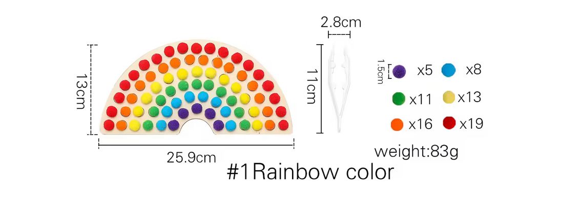 Rainbow Pom Pom Sorting Activity - Sensory Fine Motor Activity for Toddlers