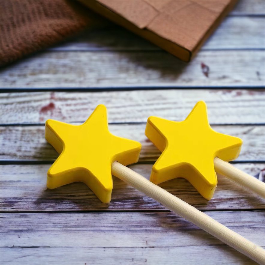 Wooden Magic STAR WAND Fairy Wand