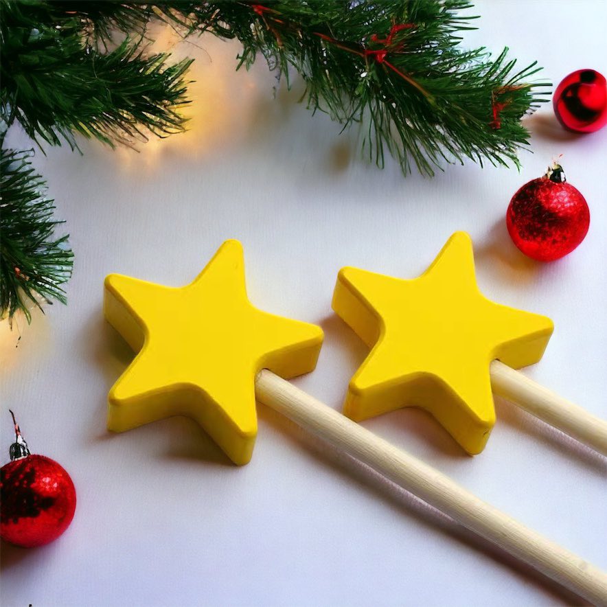 Wooden Magic STAR WAND Fairy Wand