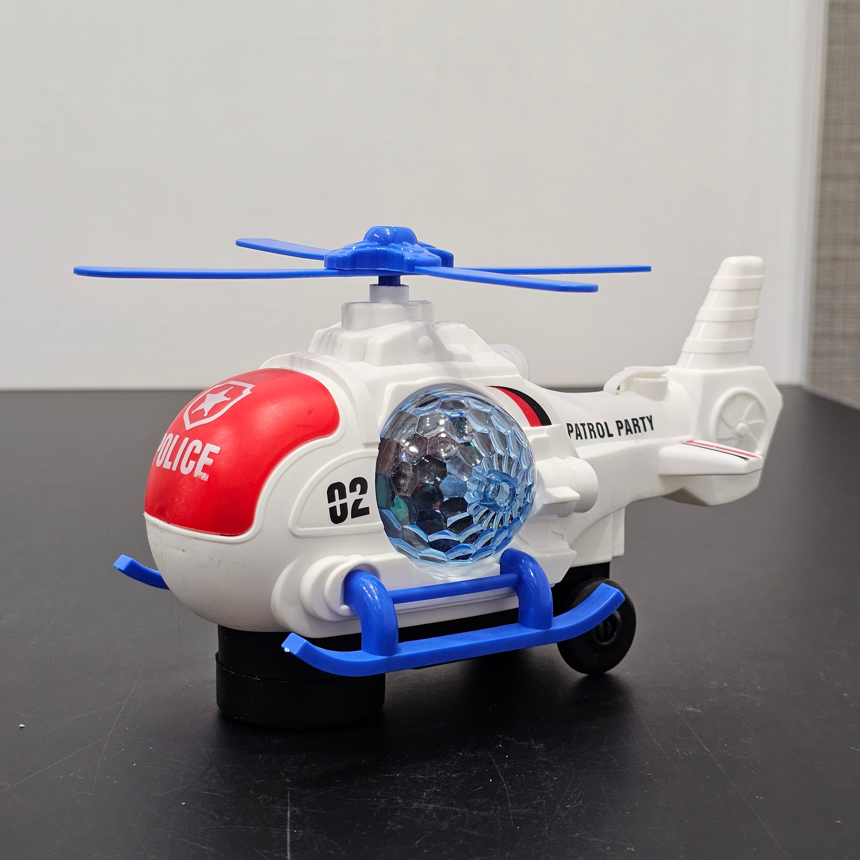 Police Helicopter Toy – Music & Flashing Lights | Bacha Toys