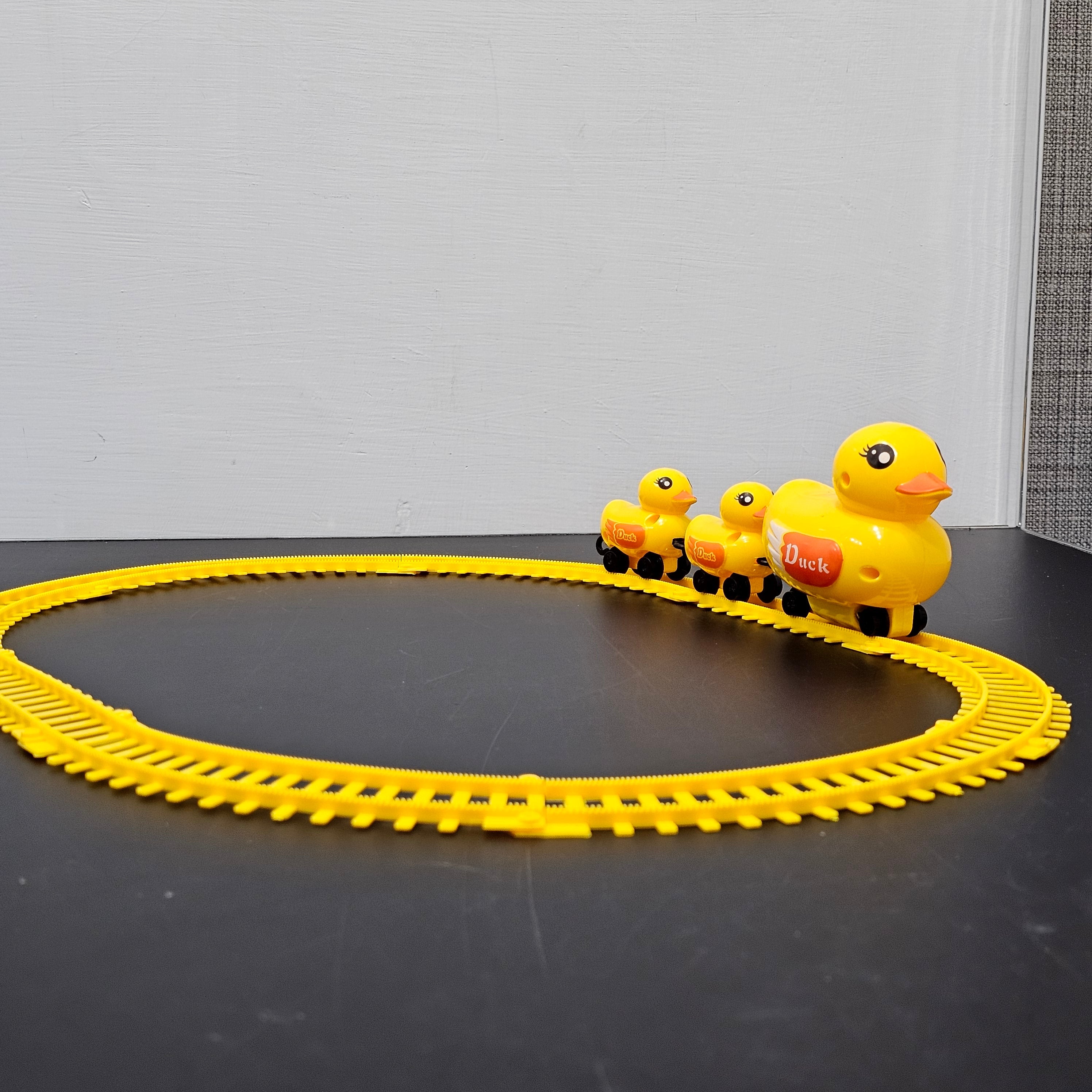 Yellow Duck Electric Rail Toy – Fun Moving Track Toy for Kids | Bacha Toys