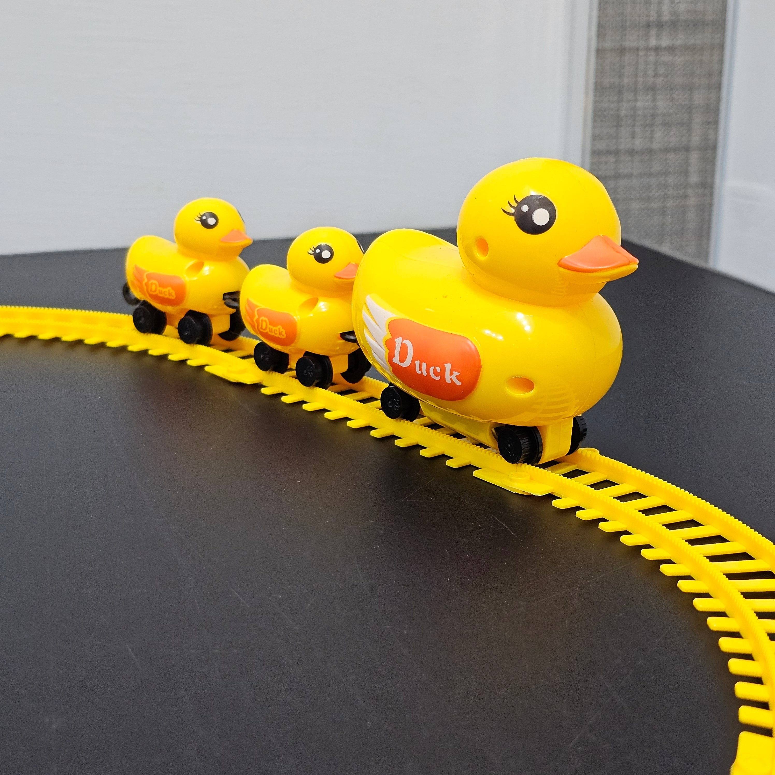 Yellow Duck Electric Rail Toy – Fun Moving Track Toy for Kids | Bacha Toys