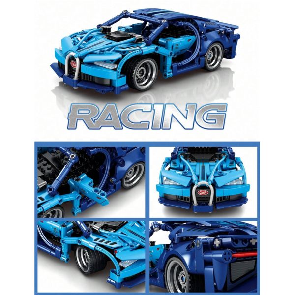 Remote Control Sports Car Building Block Set – 2.4 GHz, 372 Pieces | Bacha Toys