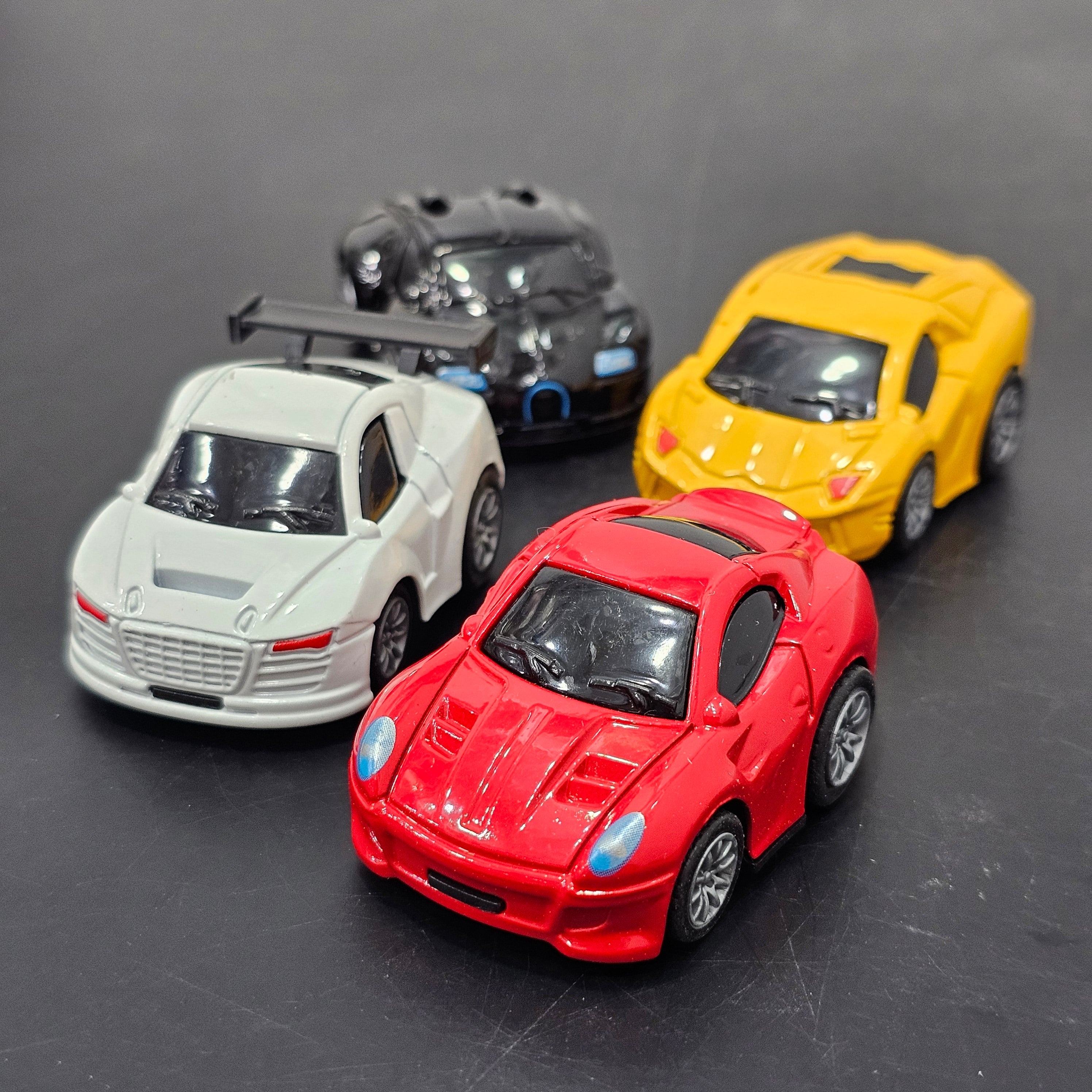 Mini Die-Cast Model Vehicle Set – Pack of 4 Cars for Kids | Bacha Toys