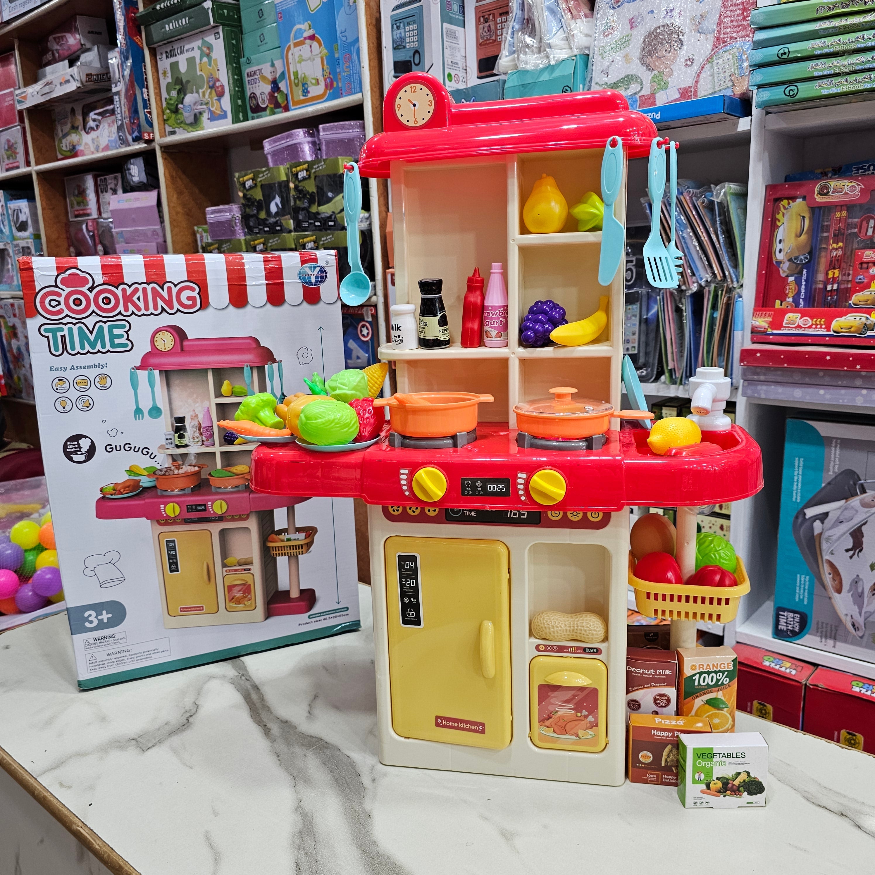 Stream Effect Kitchen Set – 65cm Height | 46 Accessories - Bacha Toys